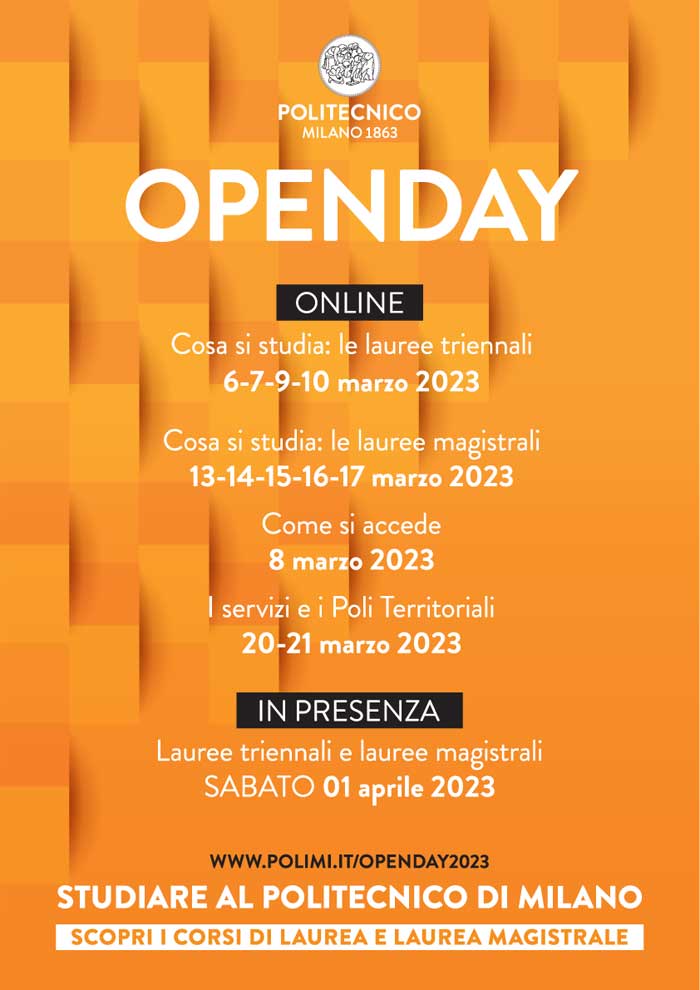 Politecnico di Milano - Open Day 2023