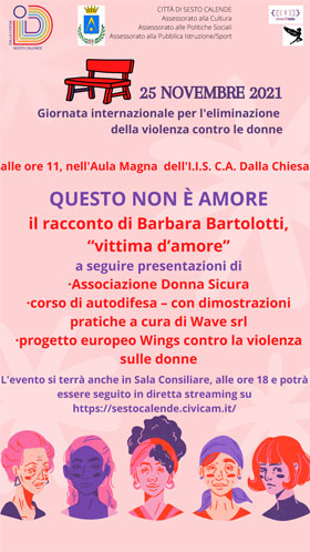 Giornata contro la violenza sulle donne